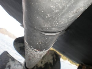 damage to mv saorise propeller shaft